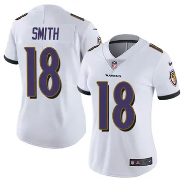 Nike Roquan Smith Women's Limited Baltimore Ravens White Vapor Untouchable Jersey