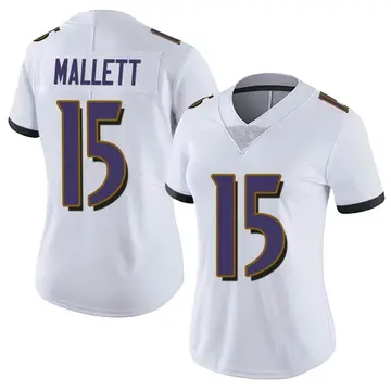 Nike Ryan Mallett Women's Limited Baltimore Ravens White Vapor Untouchable Jersey