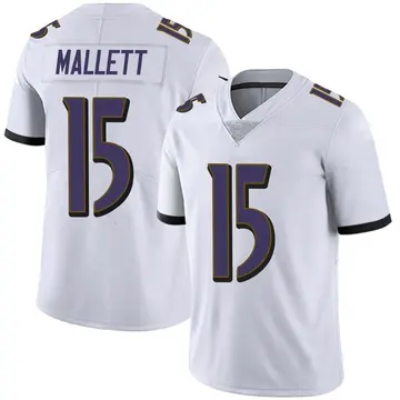 Nike Ryan Mallett Youth Limited Baltimore Ravens White Vapor Untouchable Jersey