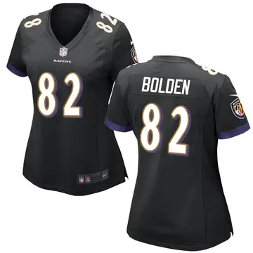 Nike Slade Bolden Women's Game Baltimore Ravens Black Jersey