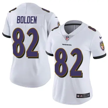 Nike Slade Bolden Women's Limited Baltimore Ravens White Vapor Untouchable Jersey