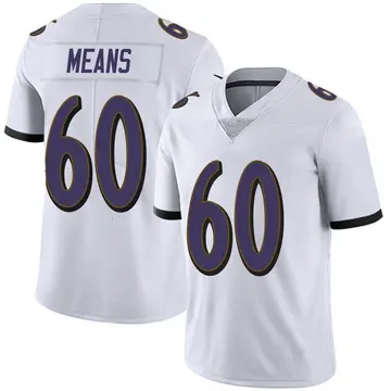 Nike Steven Means Youth Limited Baltimore Ravens White Vapor Untouchable Jersey