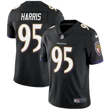 Nike Trent Harris Men's Limited Baltimore Ravens Black Alternate Vapor Untouchable Jersey