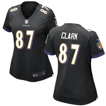 Nike Trevon Clark Women's Game Baltimore Ravens Black Jersey