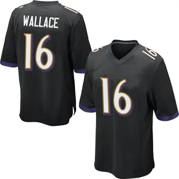 Nike Tylan Wallace Men's Game Baltimore Ravens Black Jersey