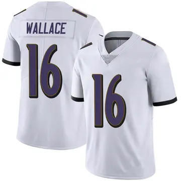 Nike Tylan Wallace Men's Limited Baltimore Ravens White Vapor Untouchable Jersey