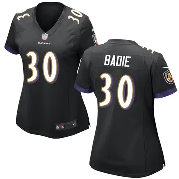 Nike Tyler Badie Women's Game Baltimore Ravens Black Jersey