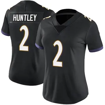 Nike Tyler Huntley Women's Limited Baltimore Ravens Black Alternate Vapor Untouchable Jersey