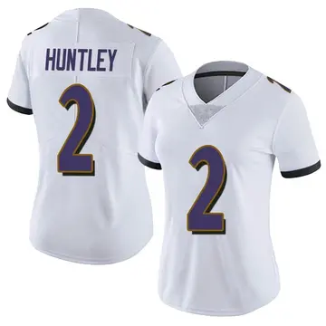 Nike Tyler Huntley Women's Limited Baltimore Ravens White Vapor Untouchable Jersey