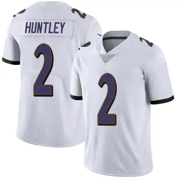Nike Tyler Huntley Youth Limited Baltimore Ravens White Vapor Untouchable Jersey