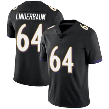 Nike Tyler Linderbaum Men's Limited Baltimore Ravens Black Alternate Vapor Untouchable Jersey