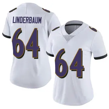 Nike Tyler Linderbaum Women's Limited Baltimore Ravens White Vapor Untouchable Jersey