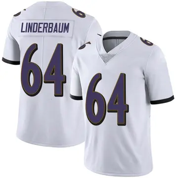 Nike Tyler Linderbaum Youth Limited Baltimore Ravens White Vapor Untouchable Jersey