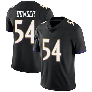 Nike Tyus Bowser Men's Limited Baltimore Ravens Black Alternate Vapor Untouchable Jersey