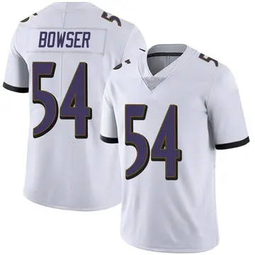 Nike Tyus Bowser Men's Limited Baltimore Ravens White Vapor Untouchable Jersey