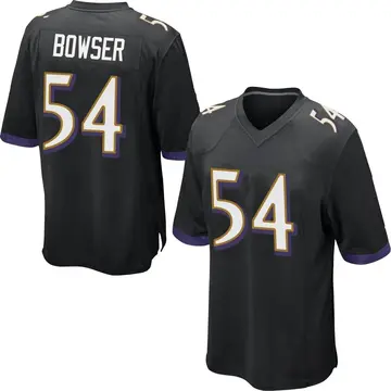Nike Tyus Bowser Youth Game Baltimore Ravens Black Jersey