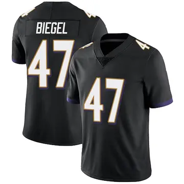 Nike Vince Biegel Men's Limited Baltimore Ravens Black Alternate Vapor Untouchable Jersey