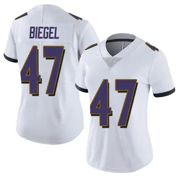 Nike Vince Biegel Women's Limited Baltimore Ravens White Vapor Untouchable Jersey
