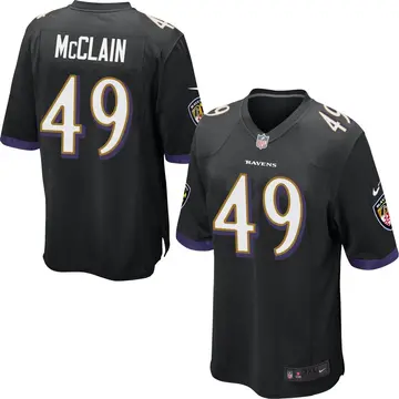 Nike Zakoby McClain Men's Game Baltimore Ravens Black Jersey