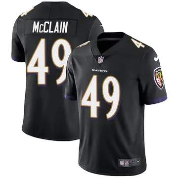 Nike Zakoby McClain Men's Limited Baltimore Ravens Black Alternate Vapor Untouchable Jersey